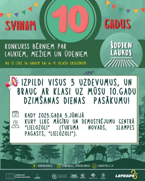 Konkurss "Šodien laukos"