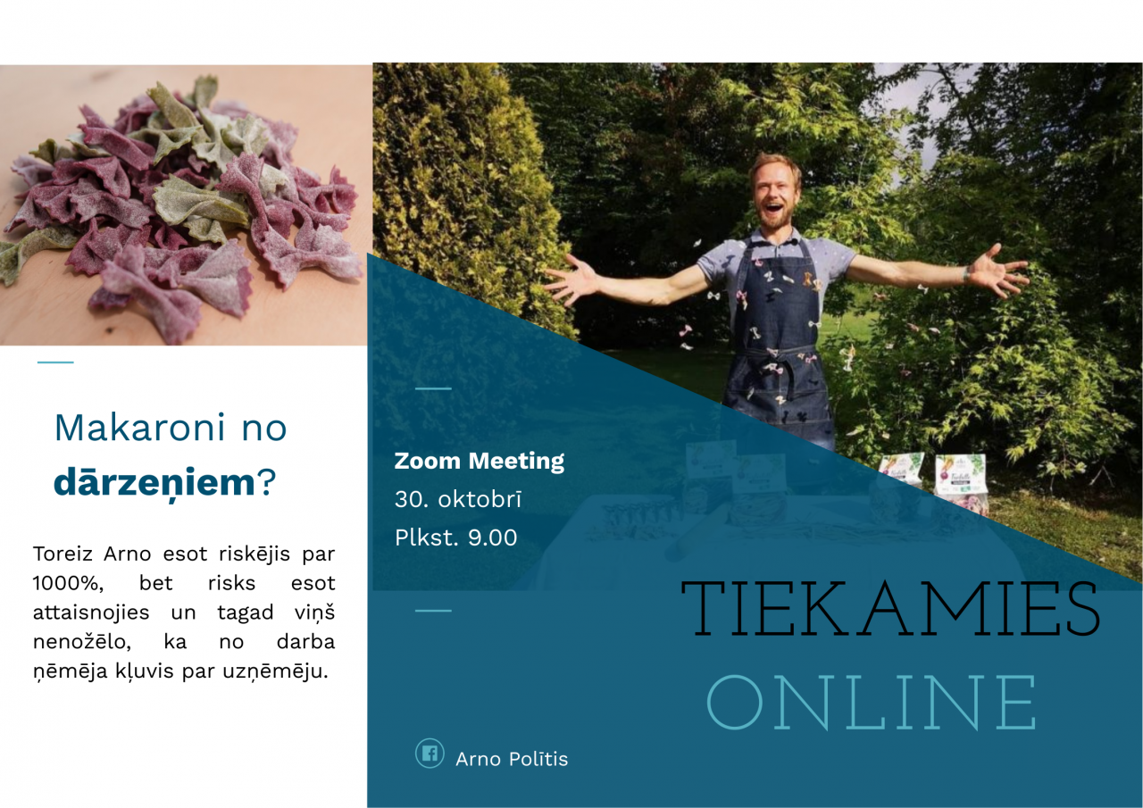Tiešsaistes tikšanās ar uzņēmēju Arno Polīti