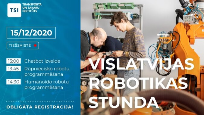 Vislatvijas robotikas stunda tiešsaistē