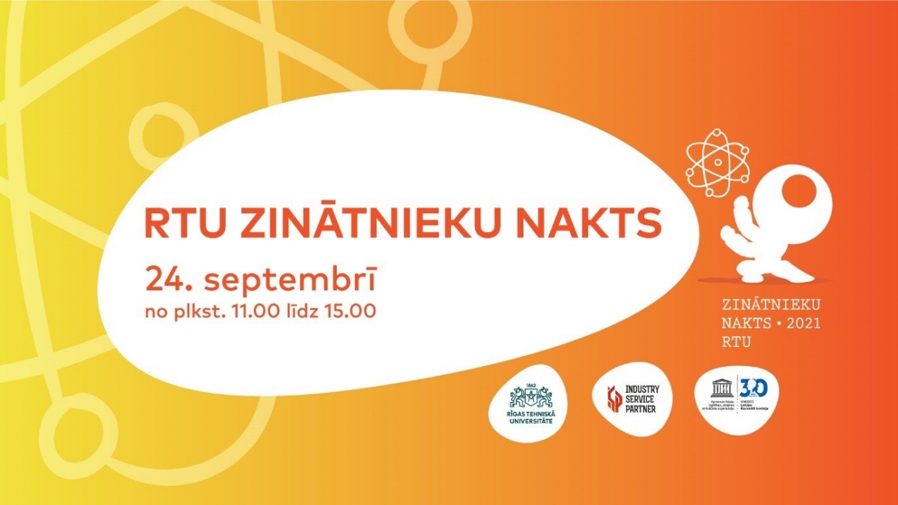 RTU ZINĀTNIEKU NAKTS 24. SEPTEMBRĪ