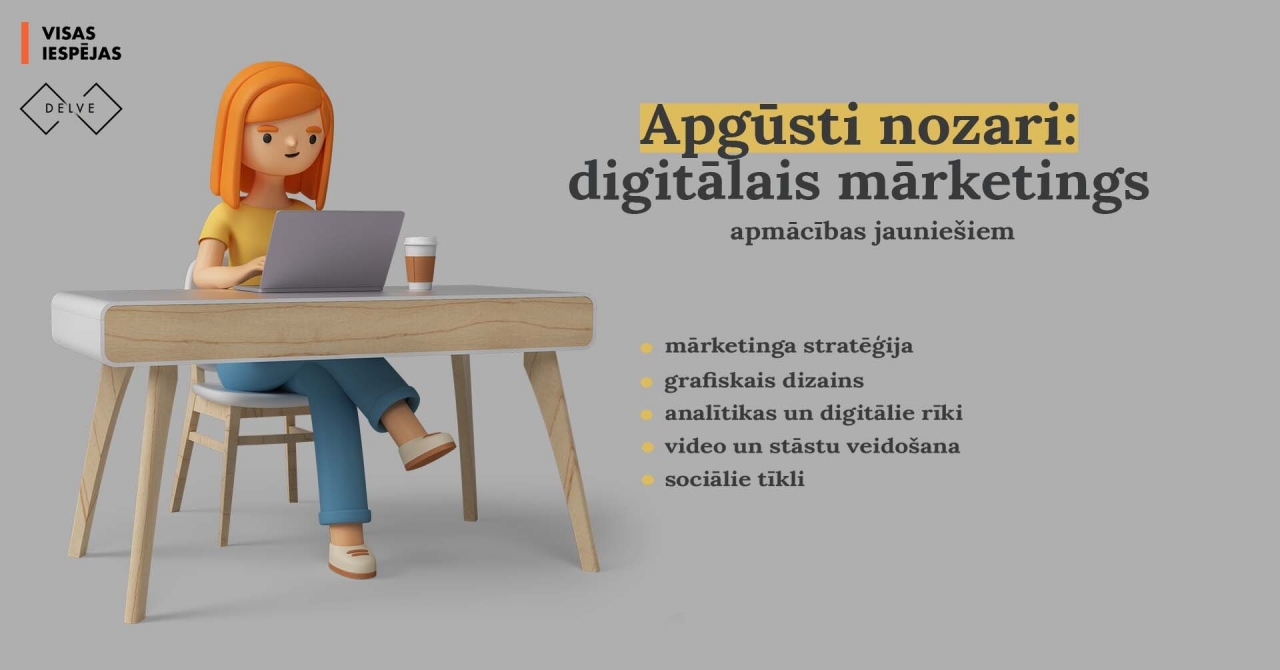Apgūsti nozari: digitālais mārketings