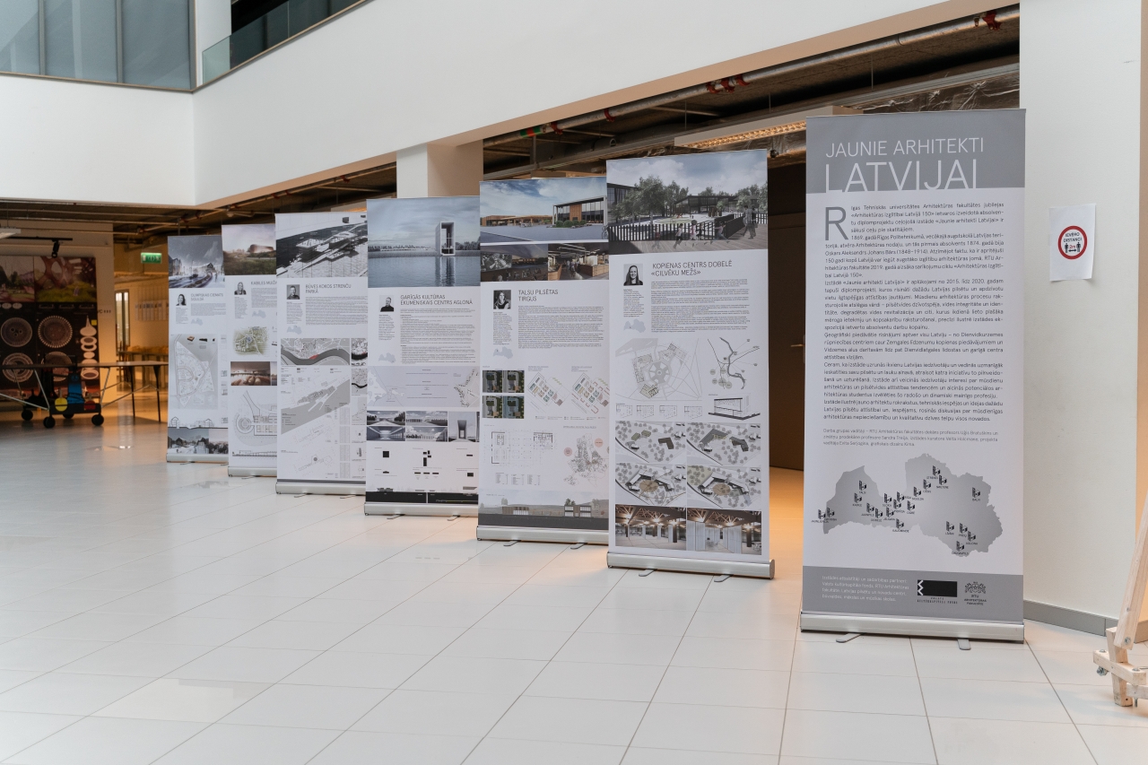 RTU Arhitektūras fakultātes veidotā izstāde «Jaunie arhitekti – Latvijai»