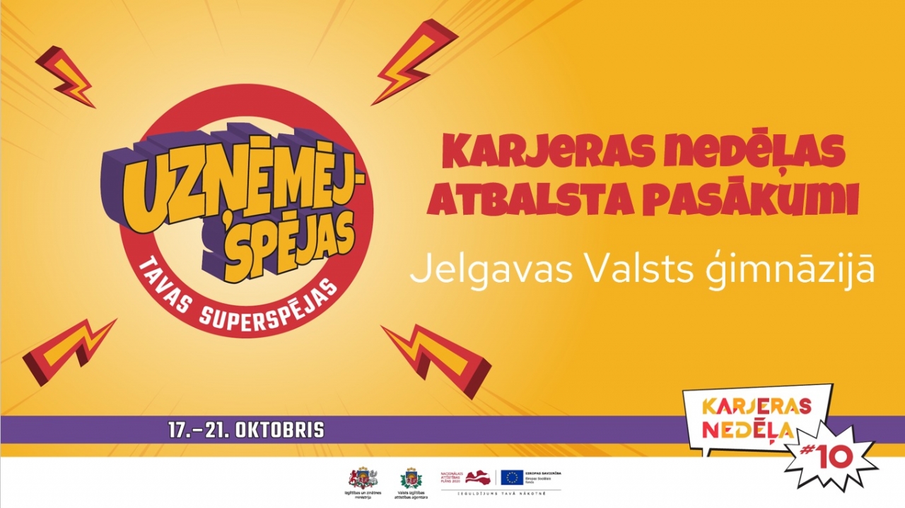 Karjeras nedēļa 2022 Jelgavas Valsts ģimnāzijā