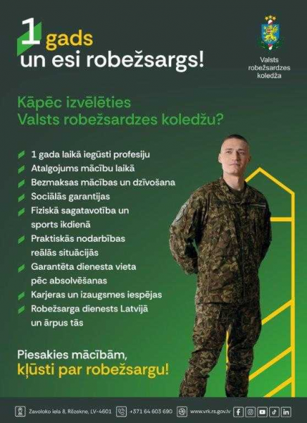 Valsts robežsardzes koledžas un Valsts robežsardzes karjeras iespējas