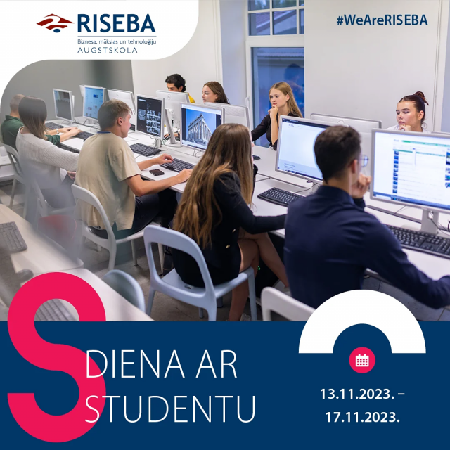 RISEBA pasākums “Diena ar studentu”