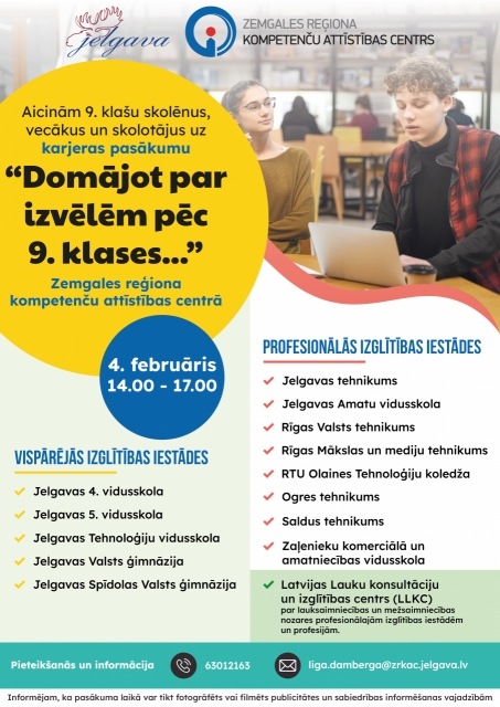 Domājot par izvēlēm pēc 9. klases&hellip;