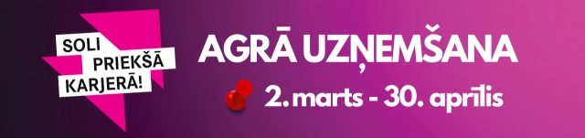 Agrā uzņem&scaron;ana LU Banku augstskolā