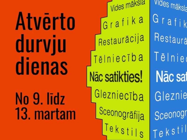 NĀC SATIKTIES! ATVĒRTĀS DURVIS LMA