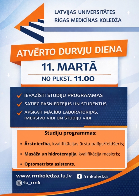 Latvijas Universitātes Rīgas Medicīnas koledžas Atvērto durvju diena