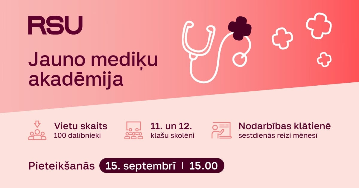 Nepalaid garām iespēju pārliecināties, vai mediķa profesija ir tavs nākotnes aicinājums!