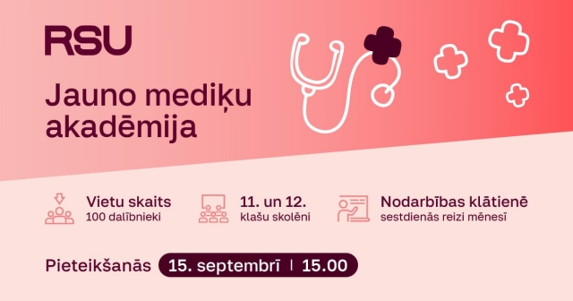 Nepalaid garām iespēju pārliecināties, vai mediķa profesija ir tavs nākotnes aicinājums!