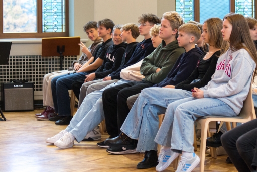 Muzikāla nodarbība "Lāčplēša diena" Latvijas Skolas somas ietvaros.