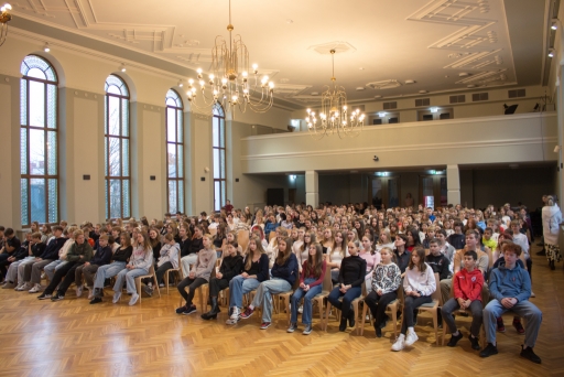 Muzikāla nodarbība "Lāčplēša diena" Latvijas Skolas somas ietvaros.