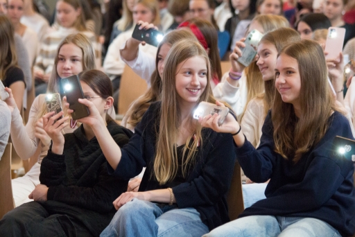 Muzikāla nodarbība "Lāčplēša diena" Latvijas Skolas somas ietvaros.