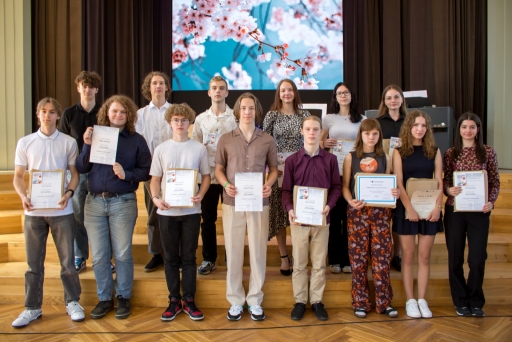Olimpiāžu uzvarētāju apbalvošana