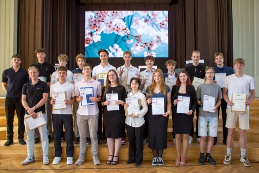 Olimpiāžu uzvarētāju apbalvošana