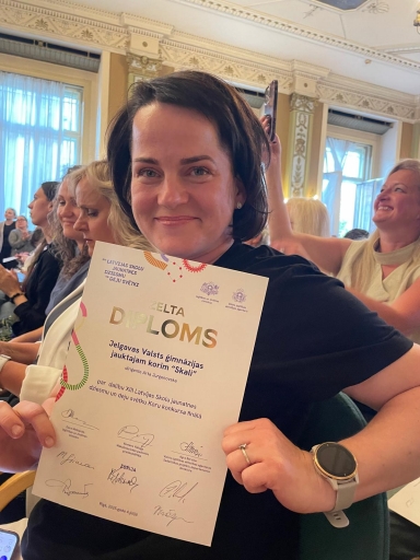 XIII Latvijas Skolu jaunatnes dziesmu un deju svētku koru konkursa fināls. Jauktajam korim SKALI - ZELTA diploms. APSVEICAM!