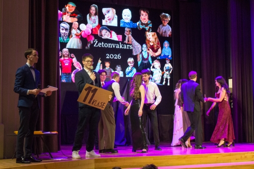 Žetonu vakars 12. kla&scaron;u skolēniem