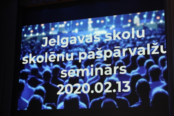 Jelgavas skolu skolēnu pašpārvalžu seminārs 2020