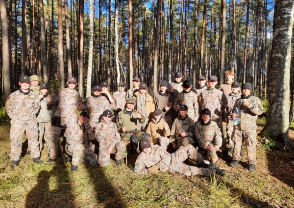 Rudens nometne Būriņu mežā