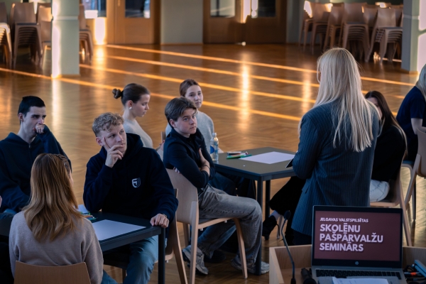 Skolēnu pa&scaron;pārvalžu pieredzes apmaiņas seminārs