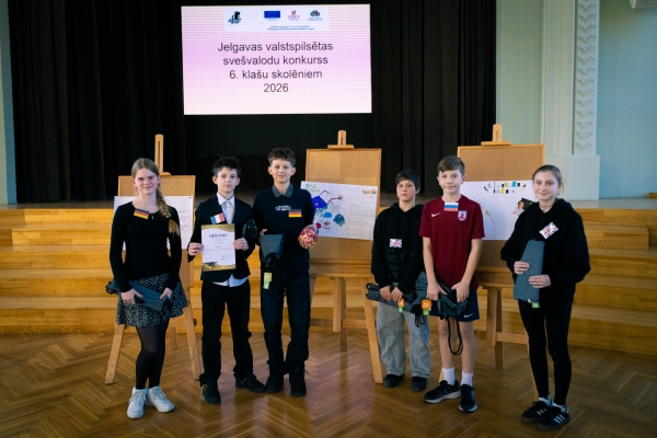 Sve&scaron;valodu konkurss 6. klasēm veiksmīgi pavadīts!