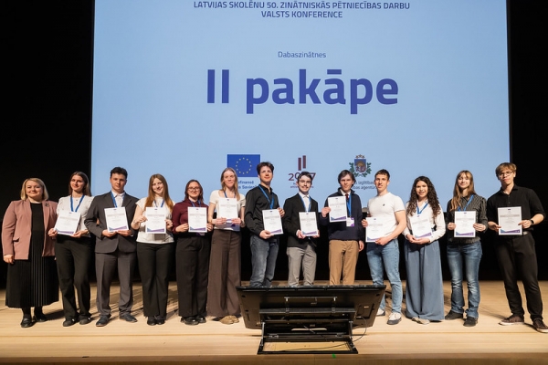 Lepojamies ar panākumiem Latvijas skolēnu 50. zinātniskās pētniecības darbu valsts konferencē