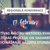 Reģionālā konference svešvalodu un dzimtās valodas  skolotājiem