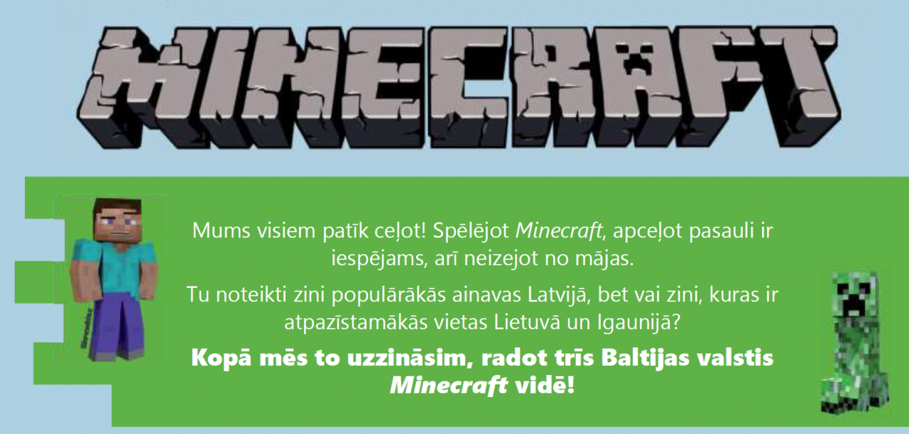 Piedalies Minecraft sacensībās, pierādi sevi un saņem balvā planšetdatoru!