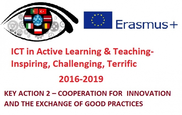 Erasmus+ projekta ”ICT IN ACTIVE LEARNING AND TEACHING-INSPIRING, CHALLENGING, TERRIFIC” sanāksme Jelgavas Valsts ģimnāzijā