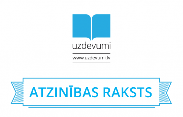 Atzinības raksts no uzdevumi.lv