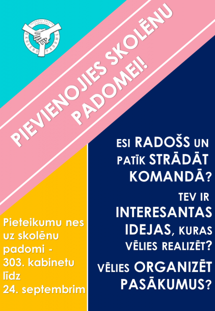 Pievienojies skolēnu padomei