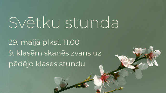 9. klašu pēdējā kopīgā klases stunda. 9. klašu svētku stunda