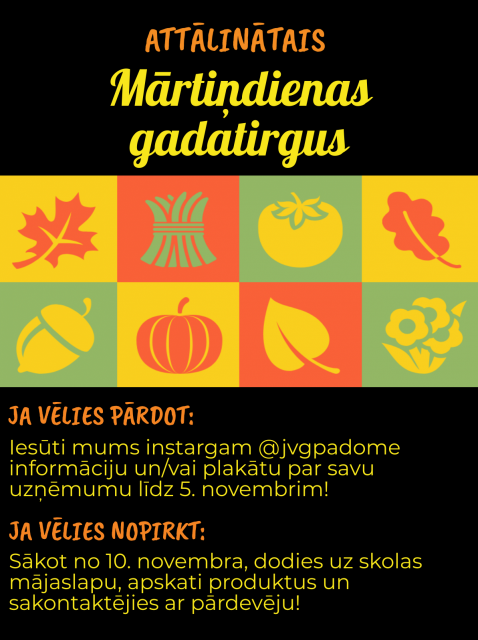 Attālinātais Mārtiņdienas gadatirgus-šogad citādāk...