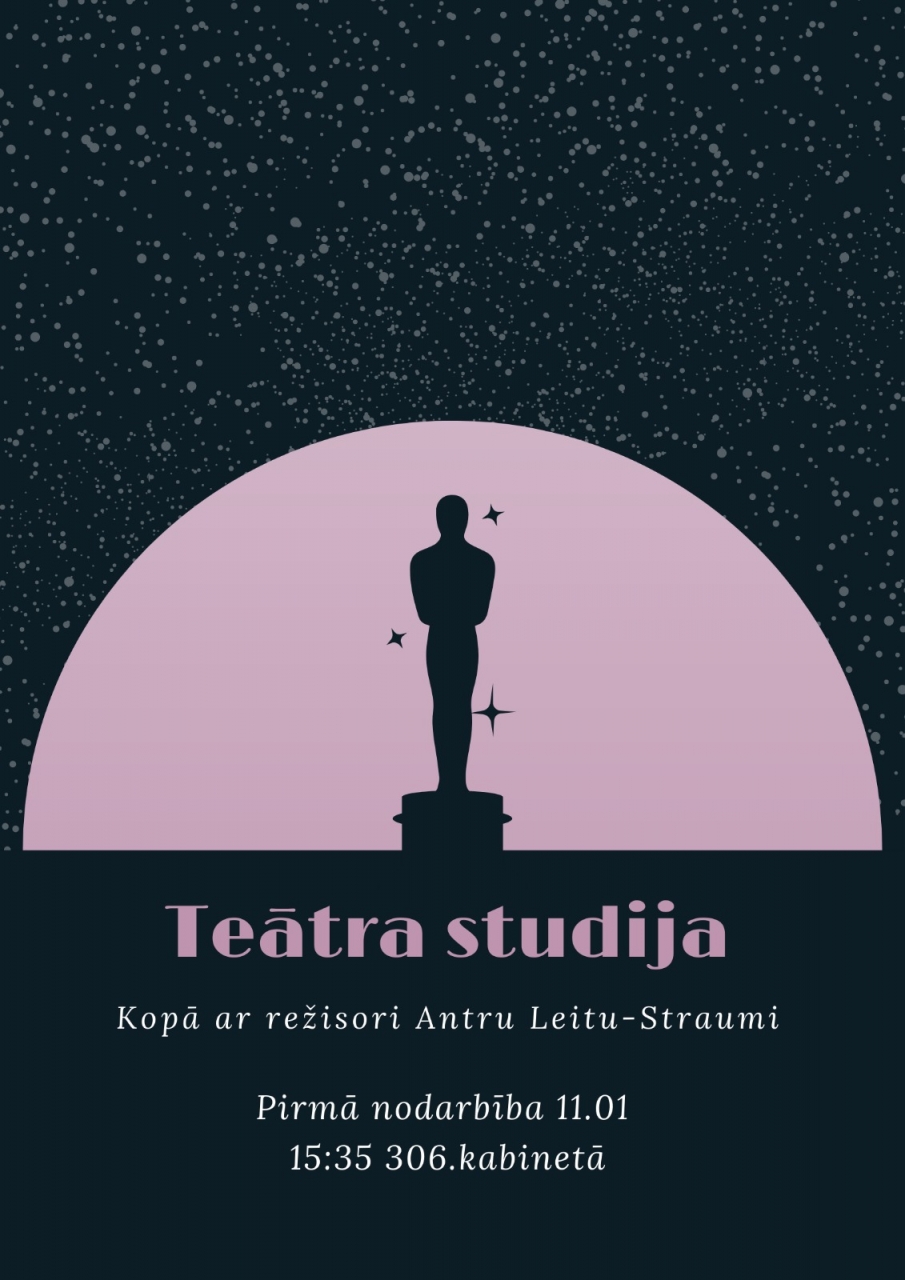 Nāc uz skolas teātra studiju!