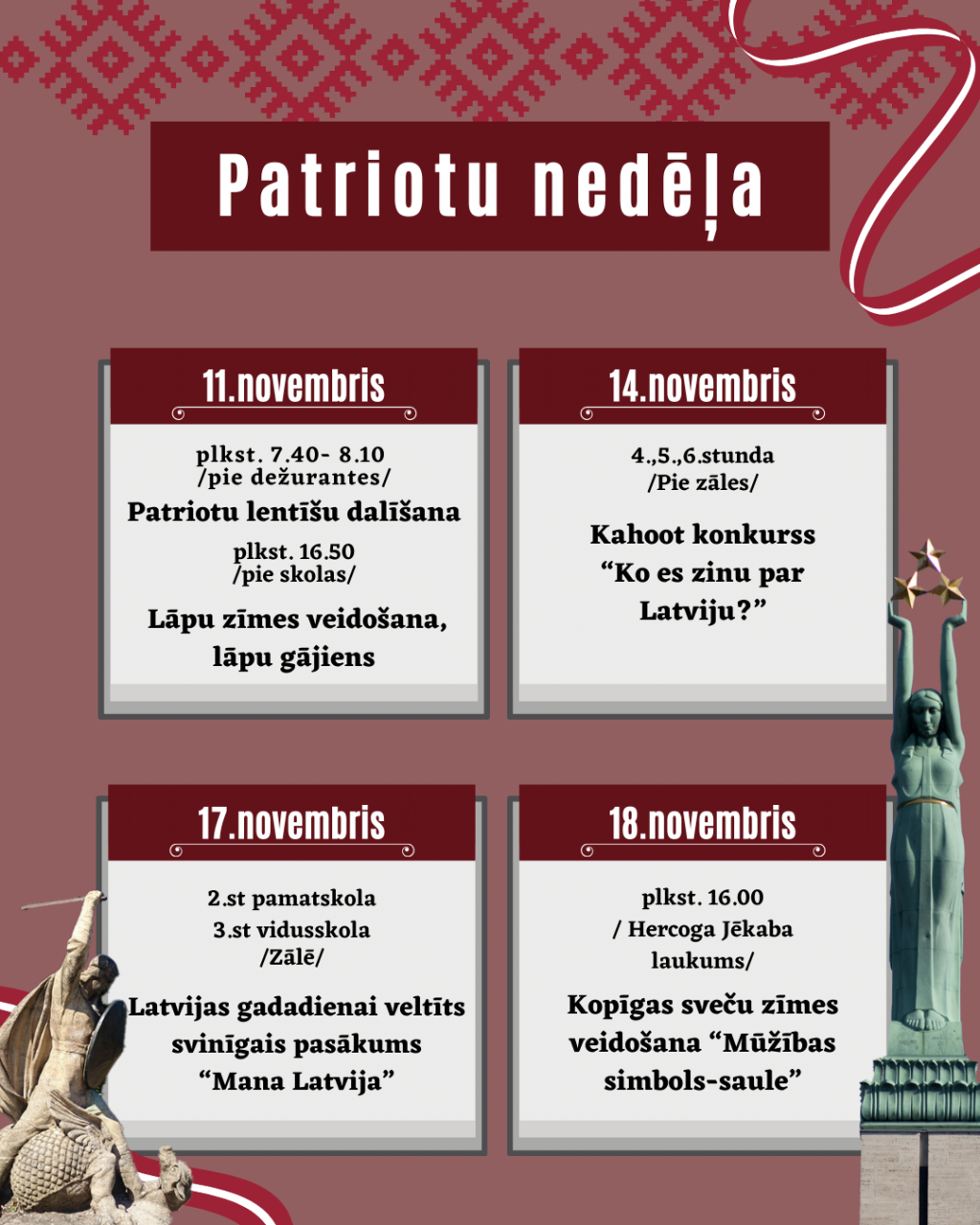 Patriotu nedēļa ir klāt!