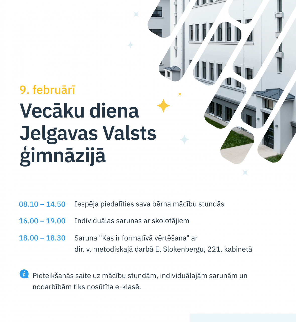 Vecāku diena Jelgavas Valsts ģimnāzijā