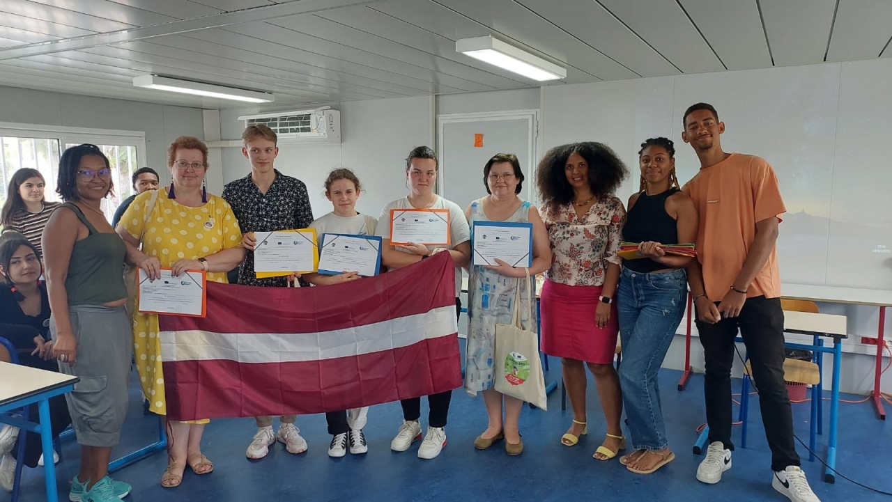 Erasmus+ projekta "Show Courage" vizītē Francijā, Martinikā