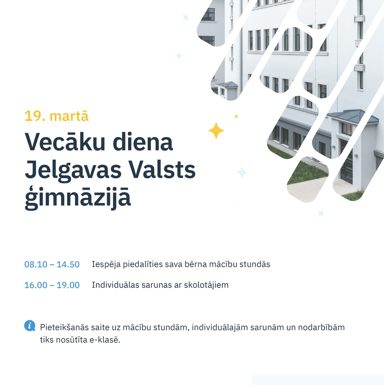 Vecāku diena Jelgavas Valsts ģimnāzijā