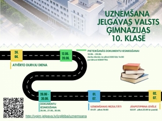 Sākas pieteikšanās dokumentu iesniegšanai 10. klasē