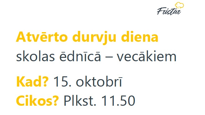 Atvērto durvju diena skolas ēdnīcā