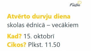 Atvērto durvju diena skolas ēdnīcā