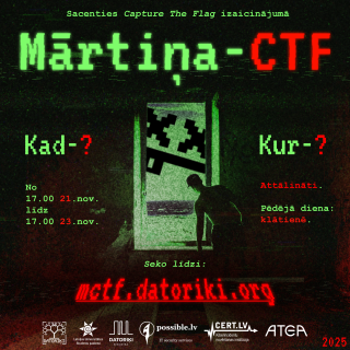 Kiberdrošības sacensības “Mārtiņa-CTF”