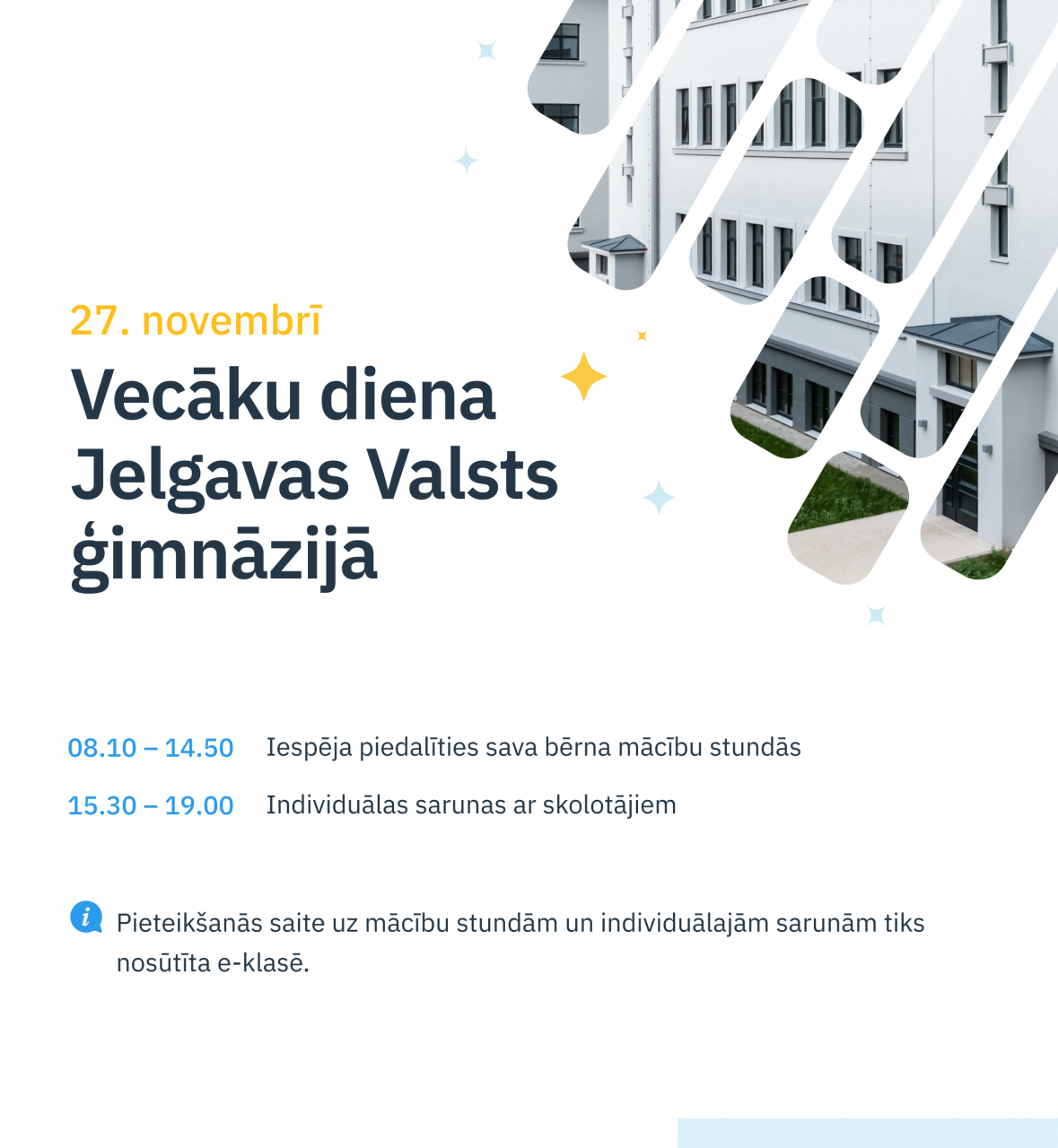 Vecāku diena Jelgavas Valsts ģimnāzijā