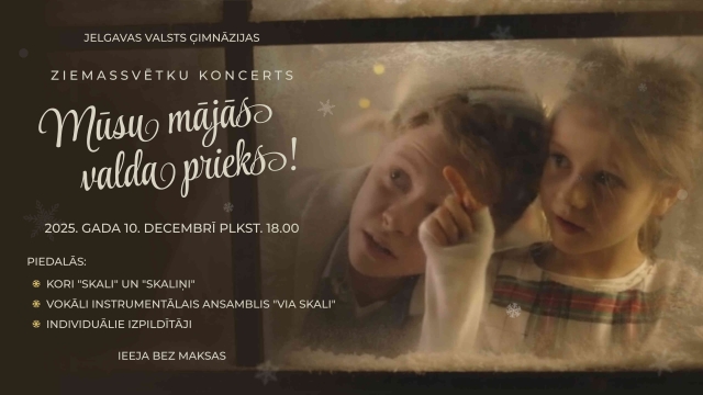 Mūsu mājās valda prieks!