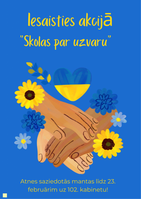 Ziedojumu akcija Ukrainai.