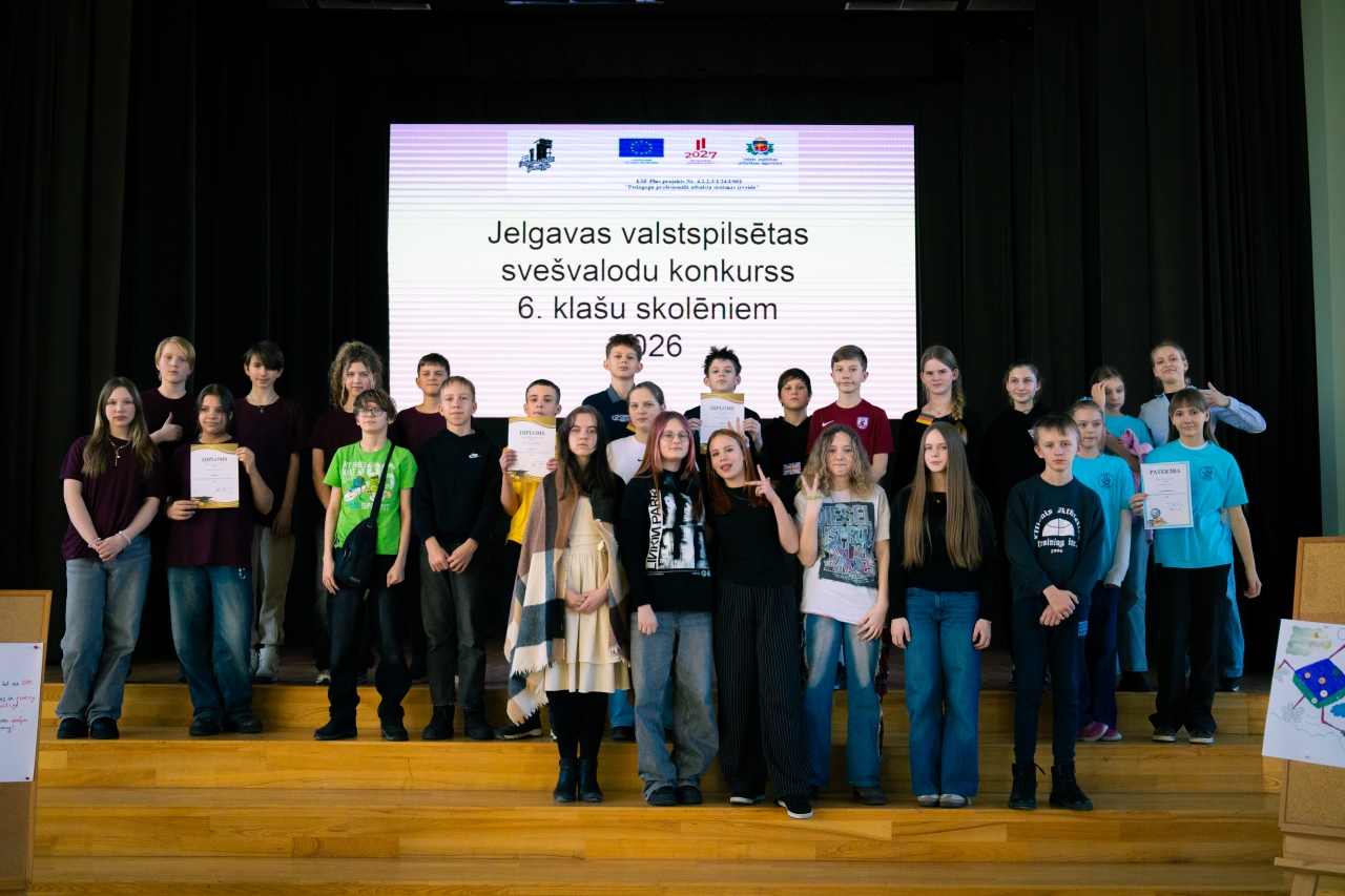 Sve&scaron;valodu konkurss 6. klasēm veiksmīgi pavadīts!