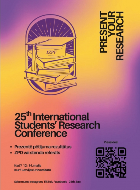 Skolēnus aicina piedalīties starptautiskā zinātniskajā konferencē LU