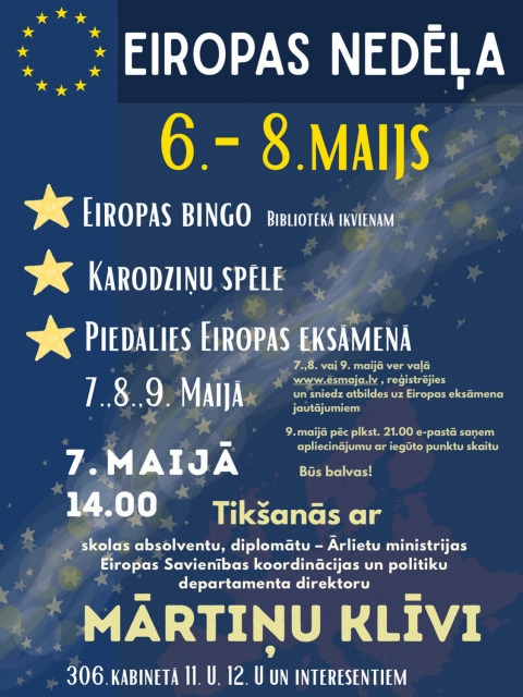 Eiropas nedēļa Jelgavas Valsts ģimnāzijā