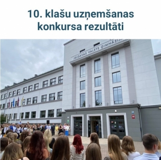 10. kla&scaron;u uzņem&scaron;anas konkursa rezultāti (Protokls Nr.1)